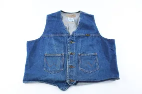 Wrangler Denim Button Up Vest