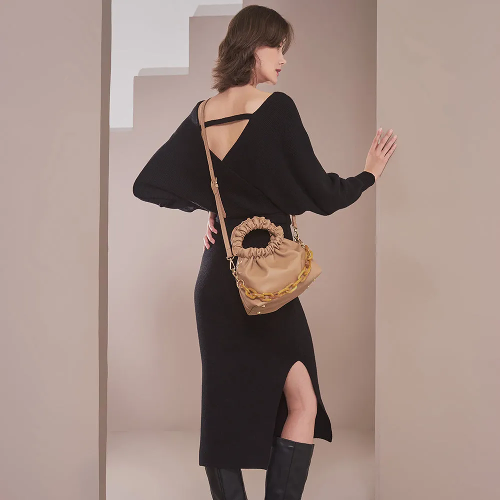 Wrap Knit Midi Dress - FINAL SALE