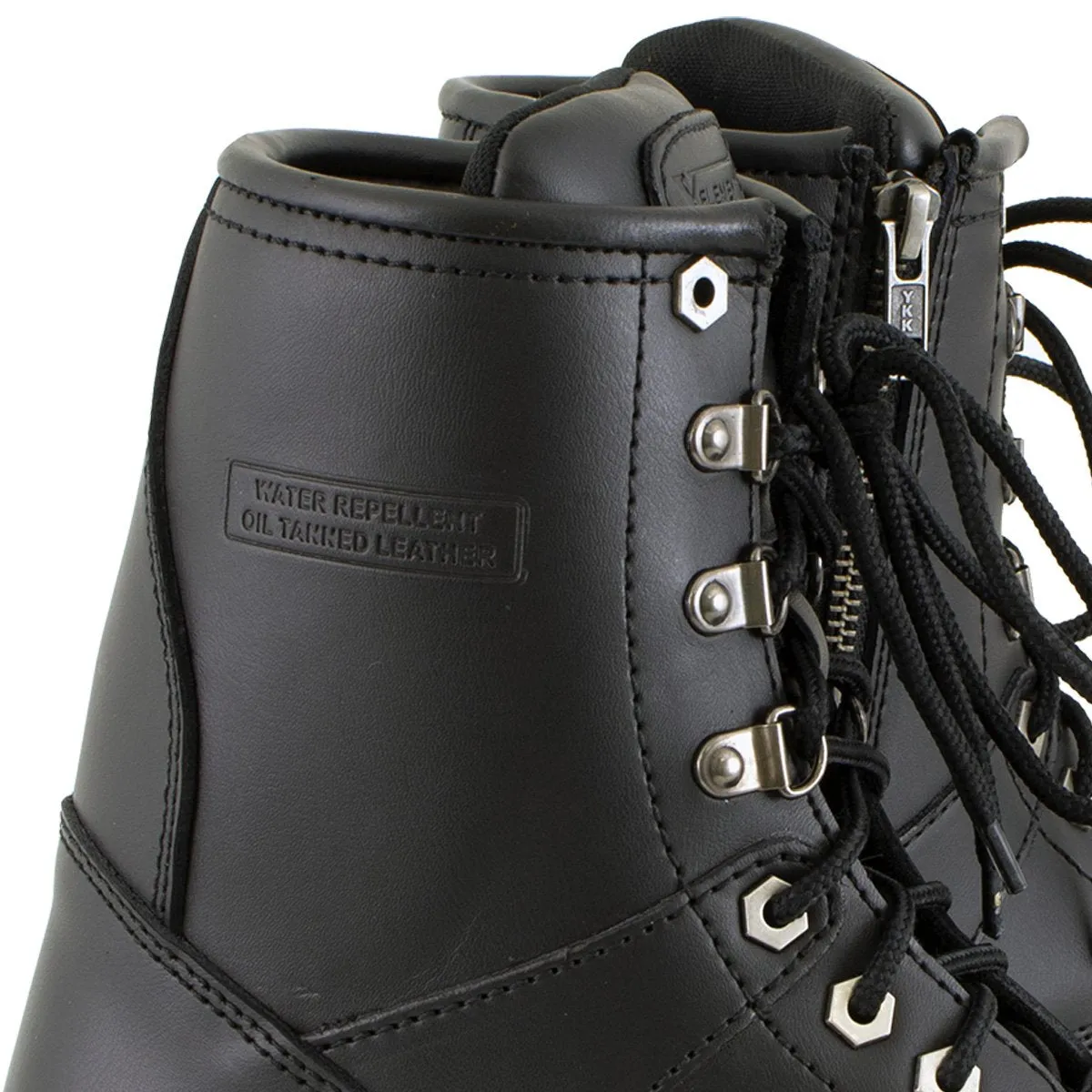 Xelement 2446 'Vigilant' Women's Black Logger Boots with Inside Zipper