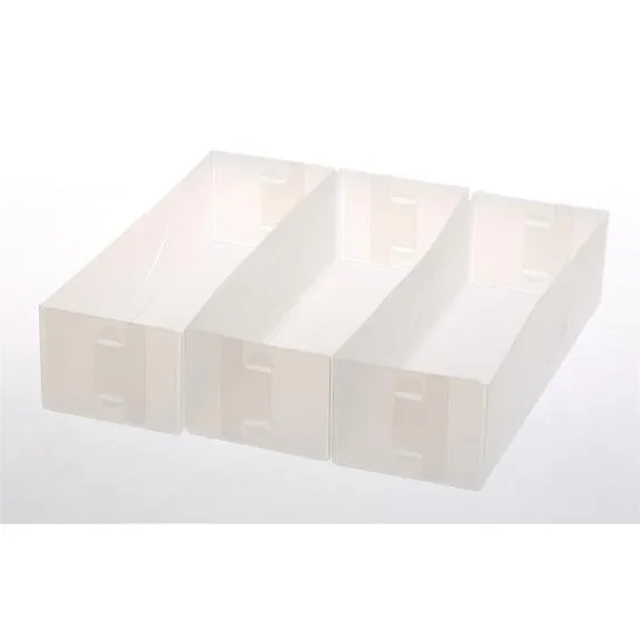 YBM Plastic Drawer Organizer 4x11x2.8" 3pc