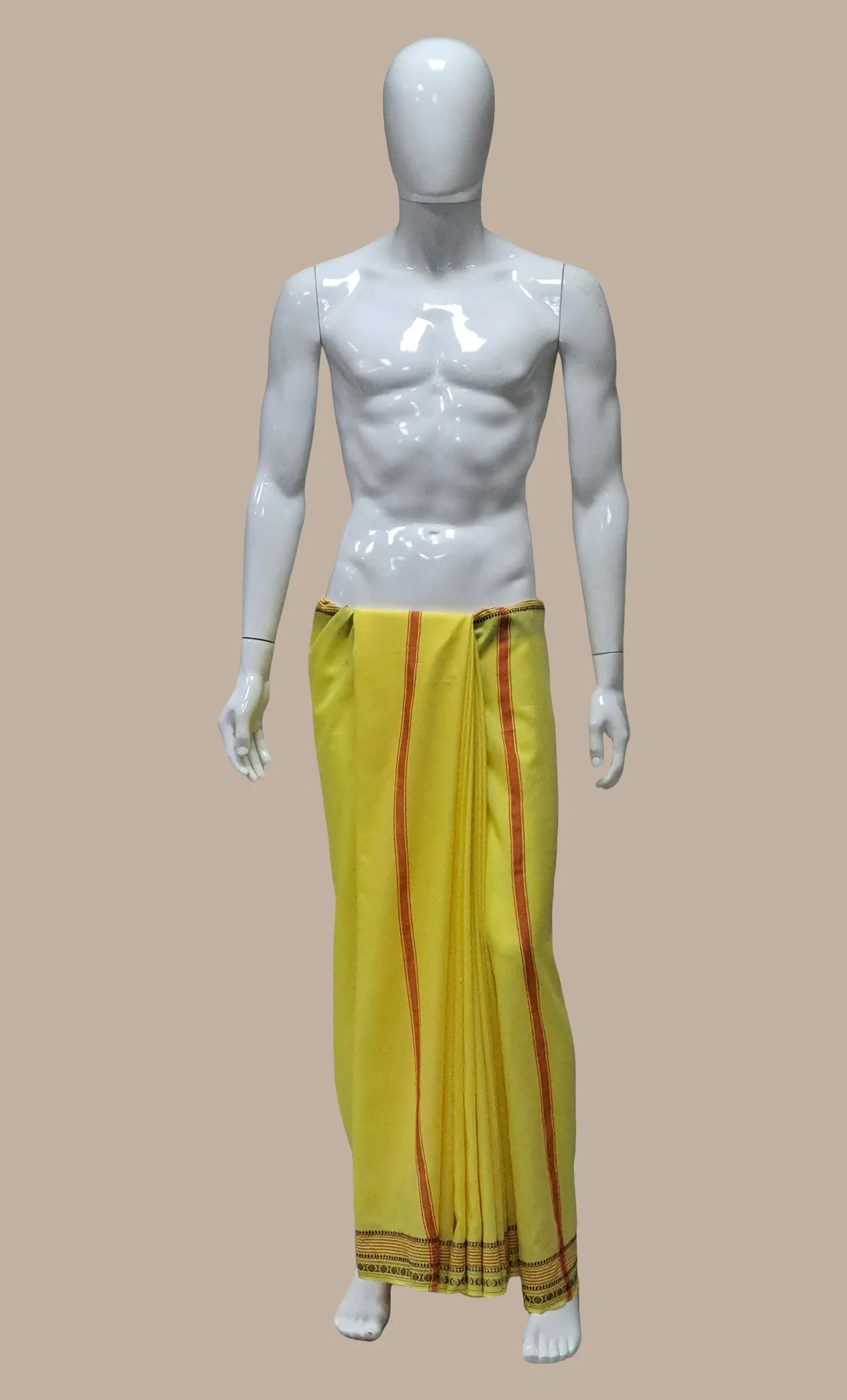 Yellow Dhoti & Shawl