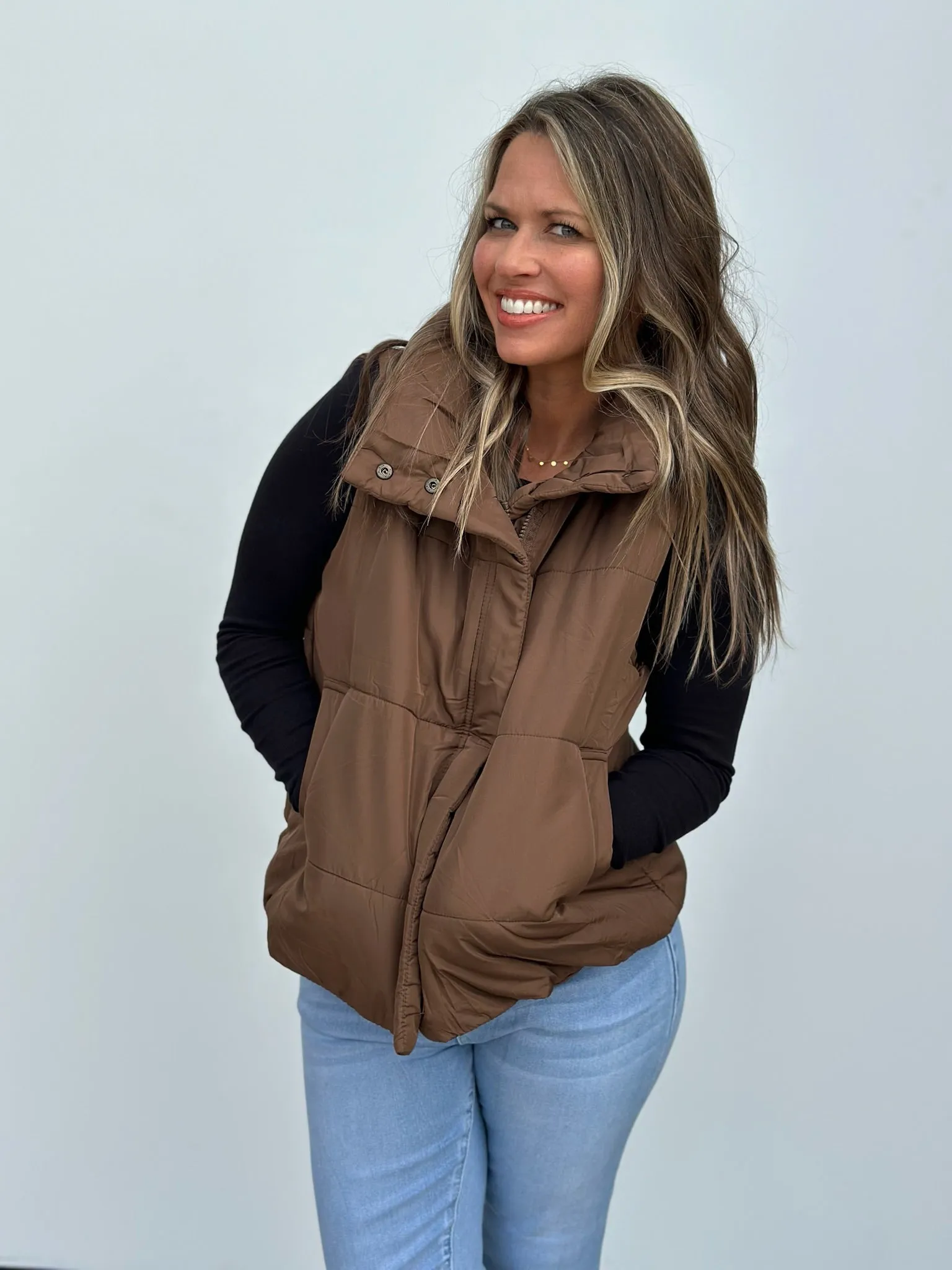 Zip Up Puffer Vest